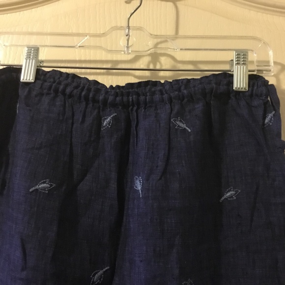 Ann Taylor embroidered linen skirt sz 4 - Picture 2 of 4